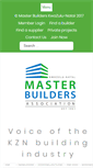 Mobile Screenshot of masterbuilders.co.za